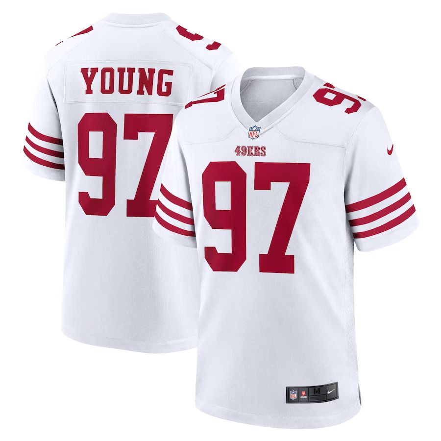 Men San Francisco 49ers 97 Bryant Young Nike White Retired Player Game NFL Jersey